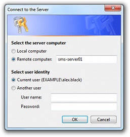 Logon dialog